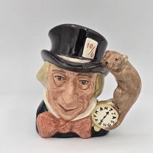 Royal Doulton Mad Hatter Small Character Toby Jug Mug D6602‎ Vintage